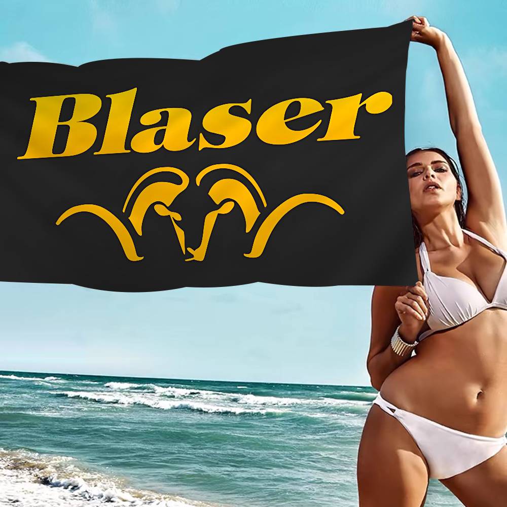 Blaser Logo Microfiber Printed Beach Towel Mountain Climbing Yoga Beach Swimming Running Absorbent Soft Towel