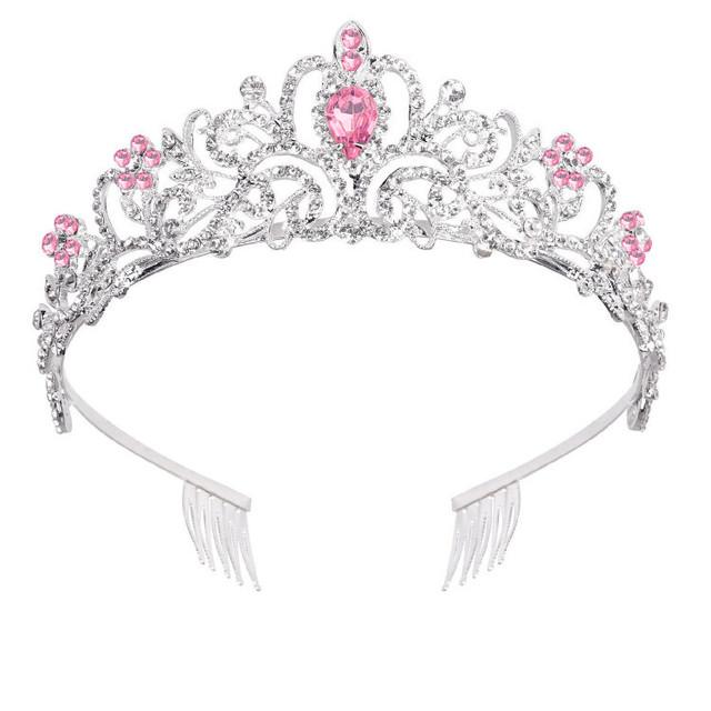 Crystal Crowns And Tiaras With Comb Headband For Girl Or Women Birthday Party Wedding Prom Bridal Christmas Valentine