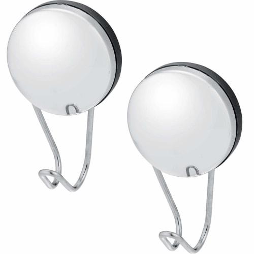 

LEC Bathroom Wall Magnetic Hooks, 2-Pack (Strong Magnets), Stainless Steel