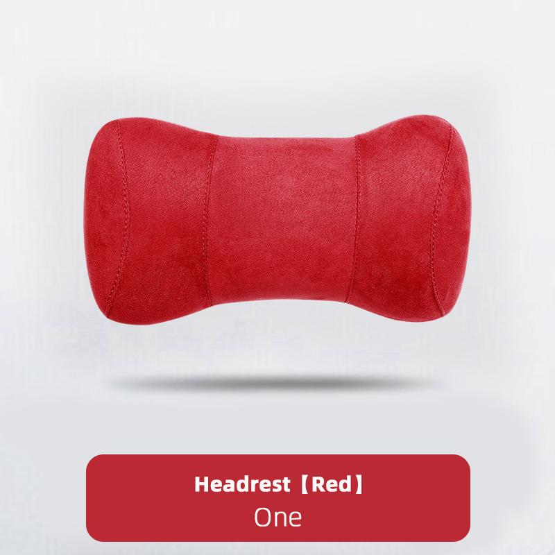 Universal Car Seat Headrest Suede Memory Cotton Neck Pillows Car Interior Accessories Auto Seat Head Support Car Accessories
