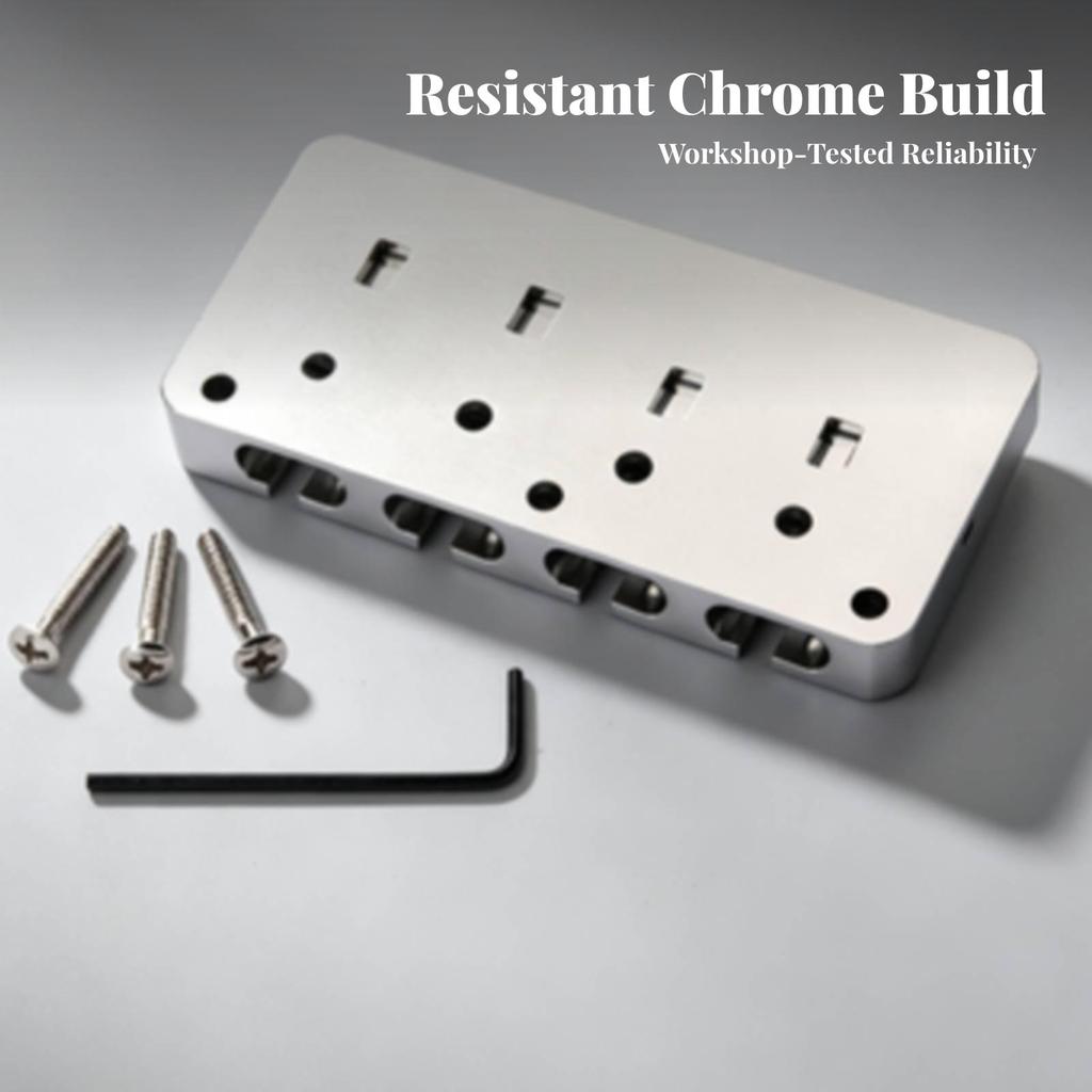 5-String Bass Bridge Easy to Install Guitar with Adjustable Saddles