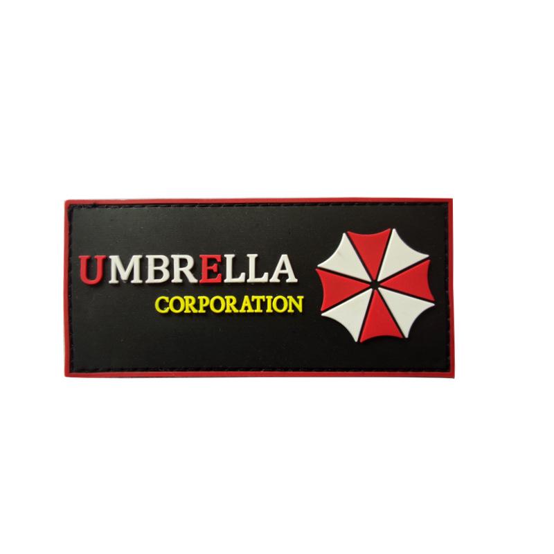 Skladem Resident Evil Umbrella Corp 3D PVC nášivka na ruku na suchý zip