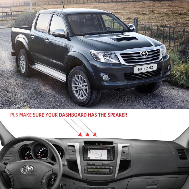 Car Dashboard Cover Dash Mat Pad for Toyota Hilux SW4 Fortuner AN30 AN50 AN60 2005~2014 Nonslip Cape Sunshade Accessories