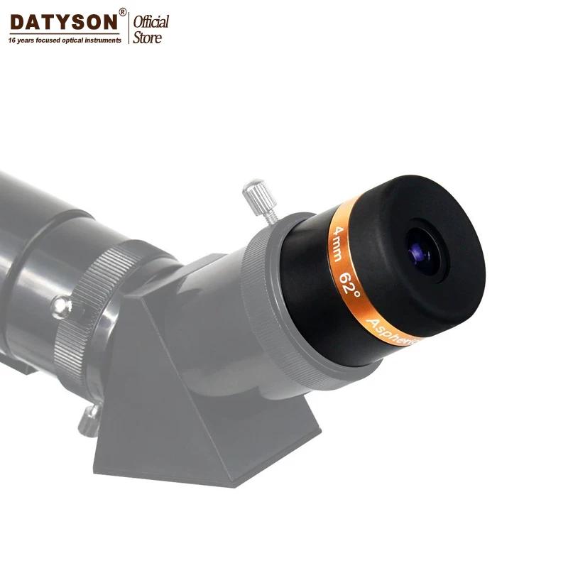 Datyson Astronomical Telescope Accessories 1.25-Inch 62-Degree 4mm Aspherical Body Wide-Angle Eyepiece 5p9893