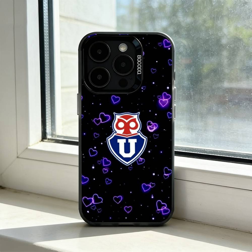 

C-Chile U-University Phone Case For iPhone 17,16,15,14,13,12,11 Plus,Pro Max,XS,Colorful Silver Black Cover iPhone13PRO