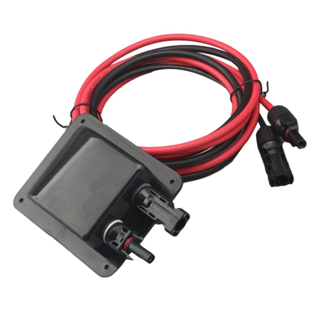 Practical Waterproof ABS Solar Cable Entry With 10AWG Wire Convenient Accessory for Campers Roof Easy Installation
