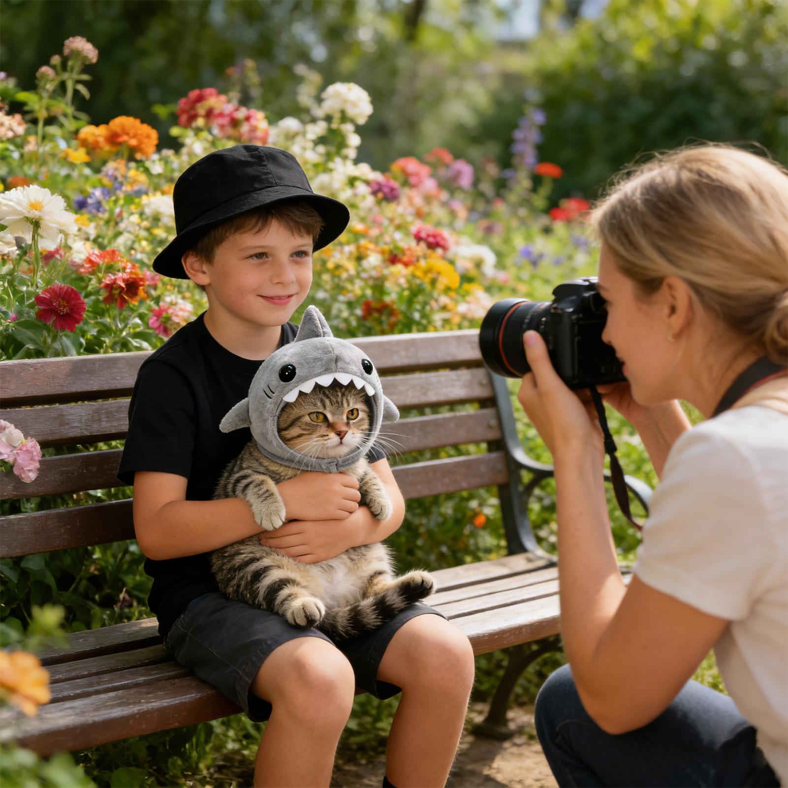 

Cute Cat Hat Soft Adorable Warm Kitten Outfit Pet Costume Headwear For Party Dress Up Photography Cosplay China Mainland