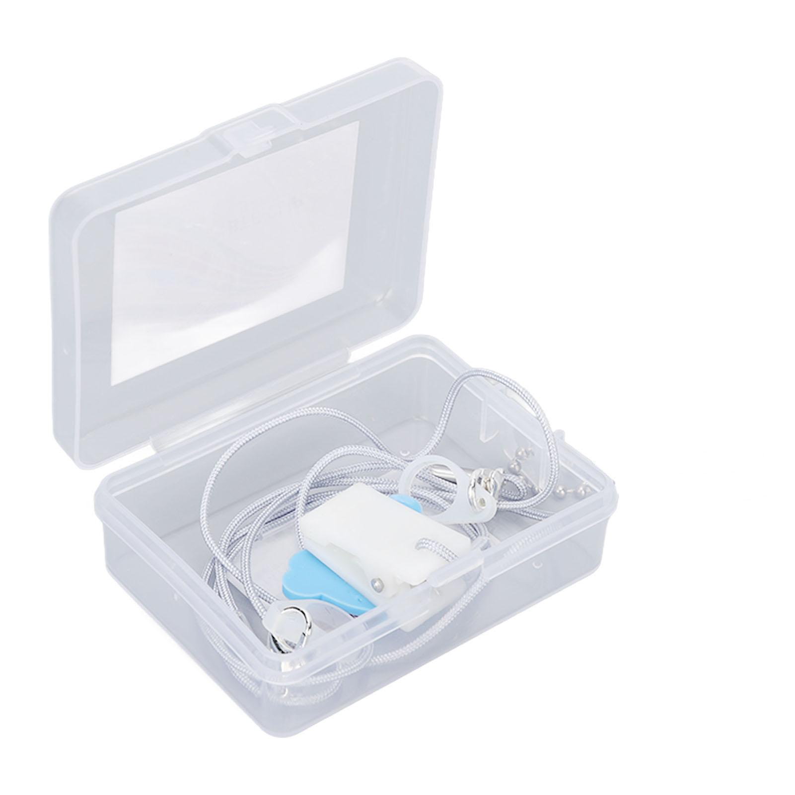 

Hearing Aid Clip Holder 2 Fixation Rings Cute Pattern Prevent Lost Hearing Aids Lanyard for Seniors