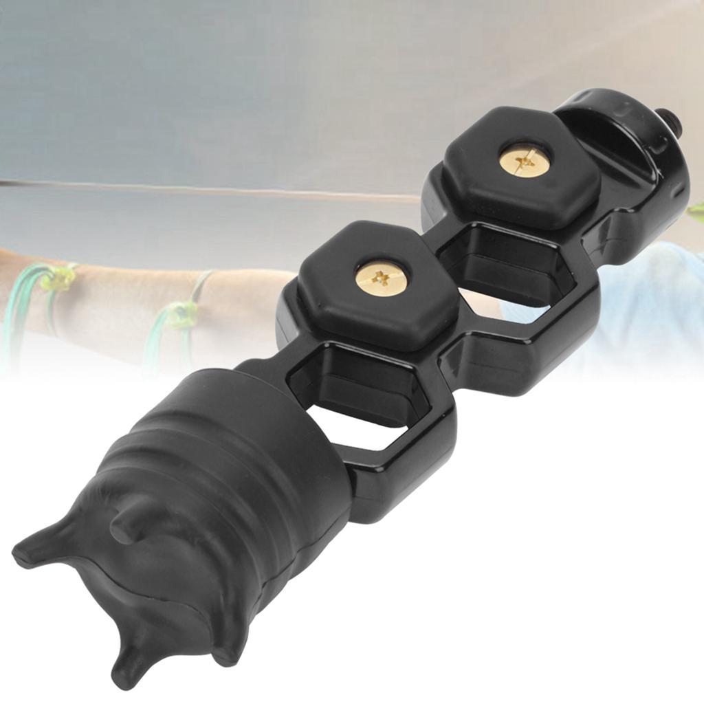 1 Stück Gummi Bogenschießen Stoßdämpfer Vibrationsdämpfer Absorber für Compoundbogen Jagd Schießzubehör schwarz