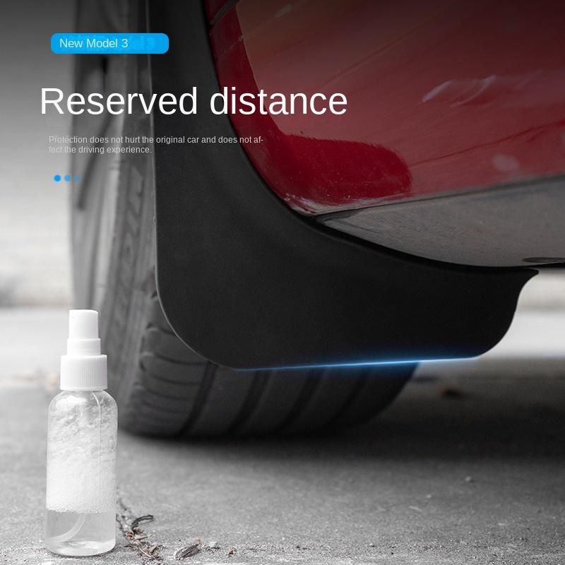 Soft Mud Flaps For Tesla Model 3 Highland 2024 TPE Mudguards Original Design Fender Anti-Snow Anti-Sand Guard Protector
