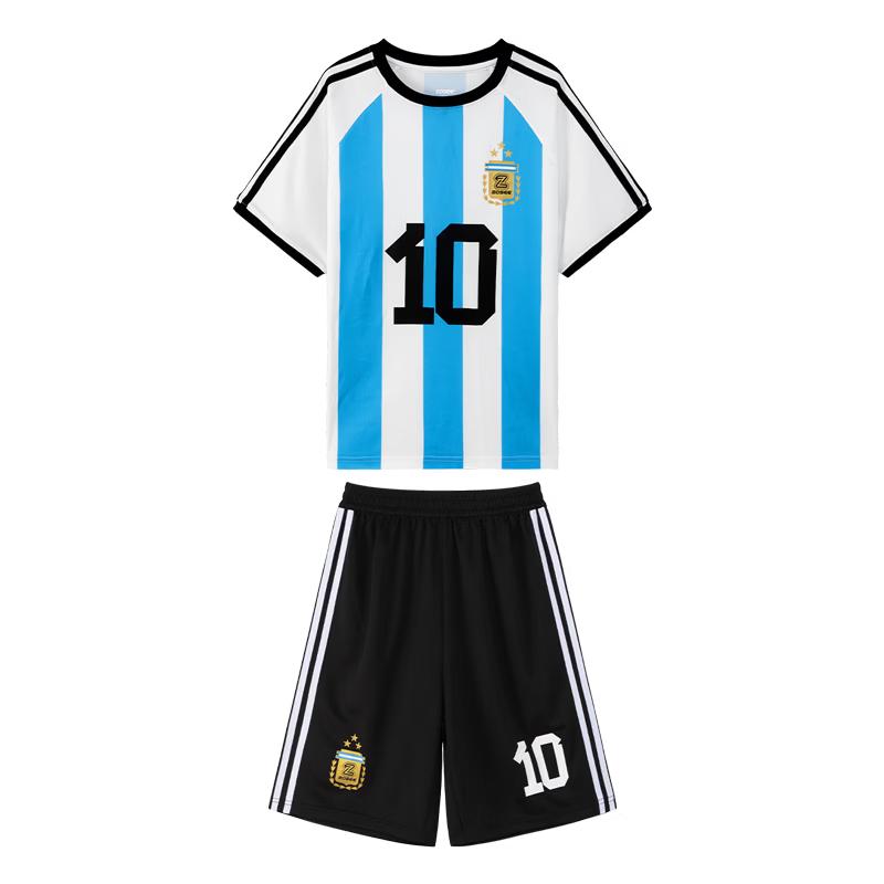 Zuoxi Boys Quick-Dry Color-Block Short-Sleeve Sports Set 160