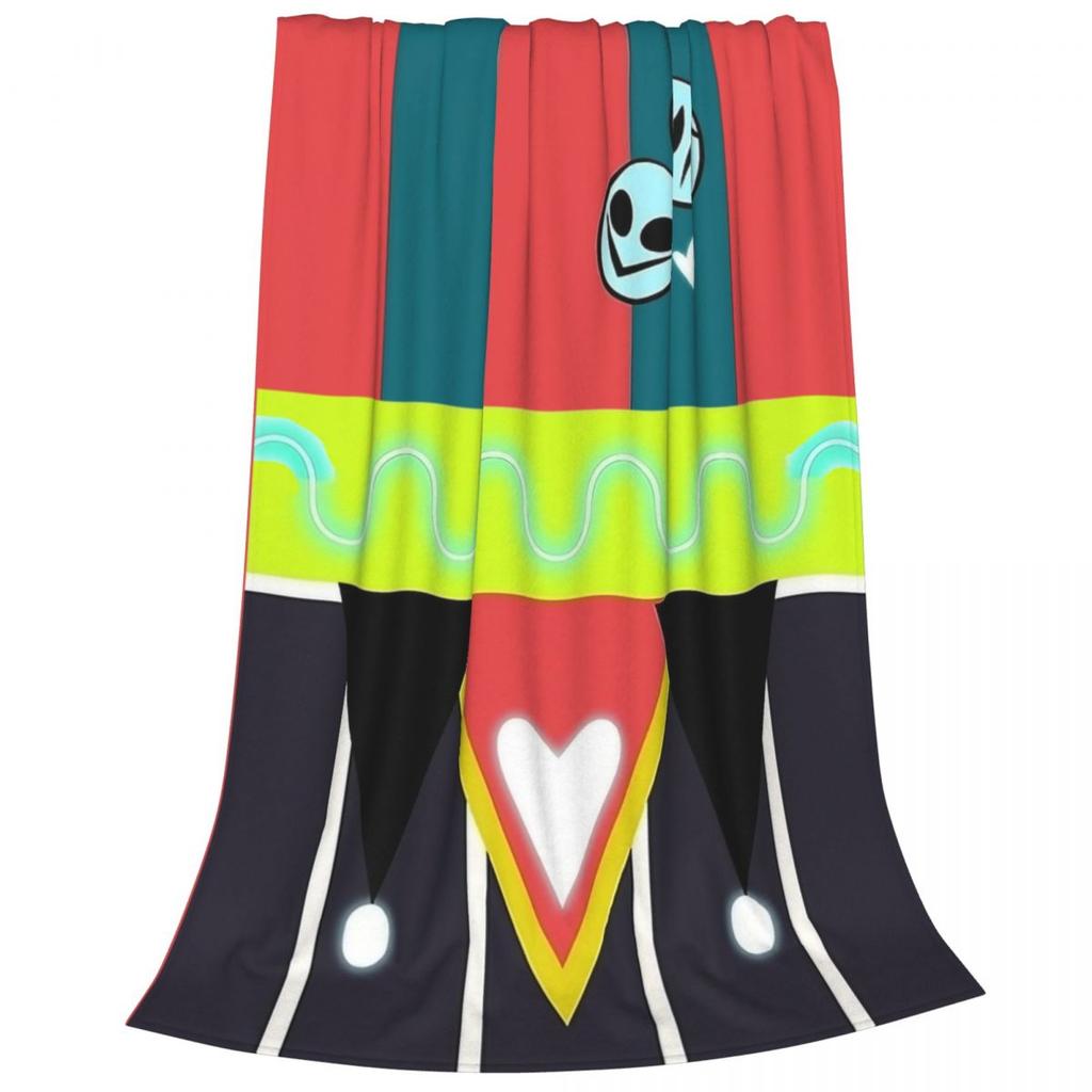 Shy Loona Flannel Throw Blankets Helluva Anime Blanket for Home Bedroom Soft Bedspread