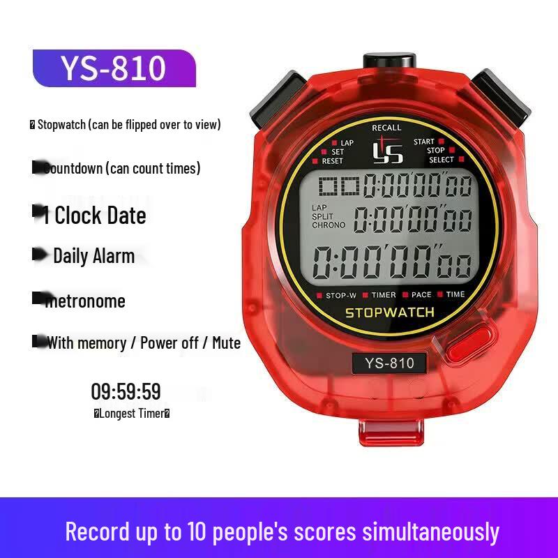 YS Waterproof Multi-Lane Track & Field Stopwatch Timer