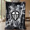 Coperta in Flanella con Stampa Leeds United, Morbida Calda Leggera Coperta da Divano Letto Campeggio