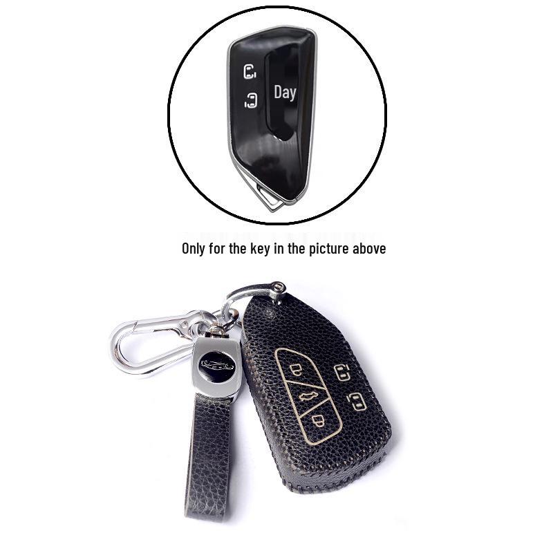 Volkswagen Key Protection Cover: Fits 21 Models, Including New Passat, Magotan, 330GTE, and B8B7 - Genuine Leather