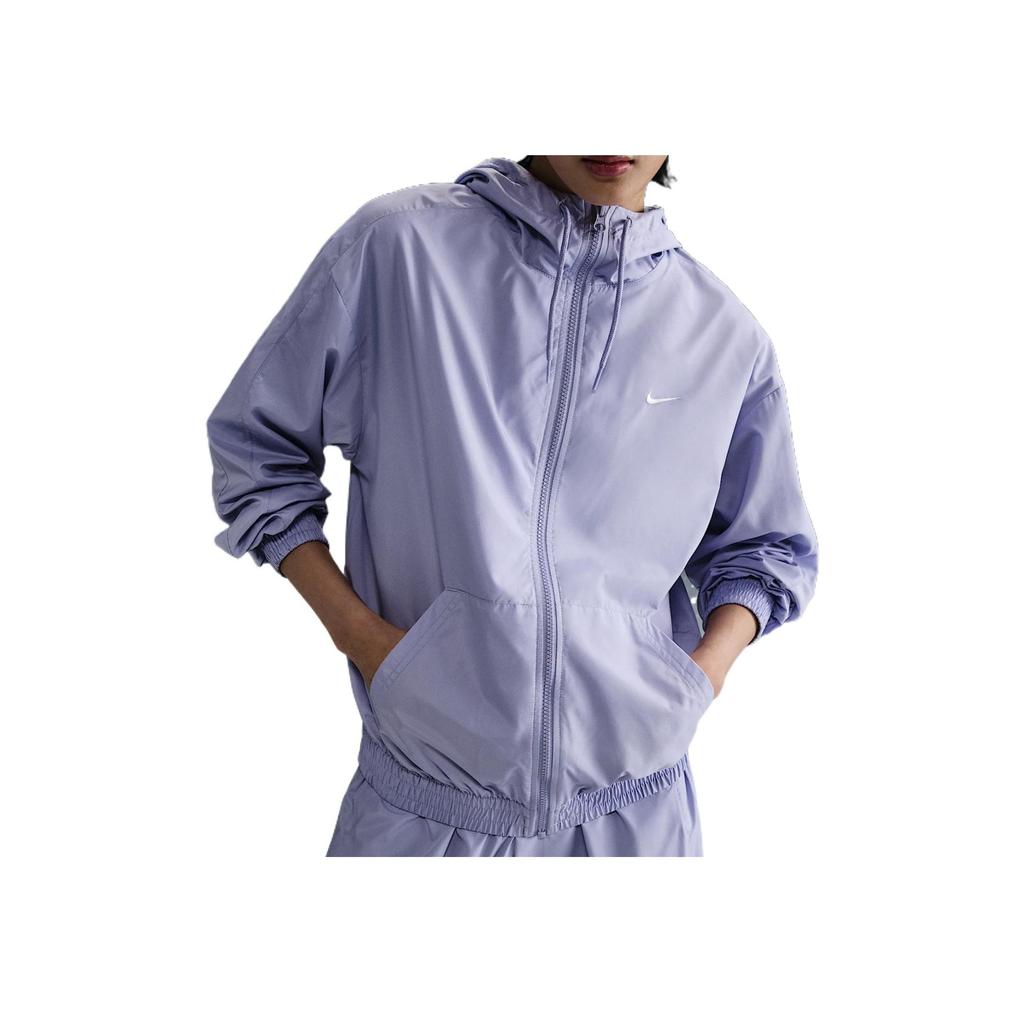 Nike Sportswear Swoosh Soft Skin Comfortable Loose Long Sleeve Jacket Women Jackets Purple FV6299-533