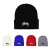 Unisex Korean Embroidered Knit Hat - Warm Spring/Autumn Wool Beanie for Outdoor Use