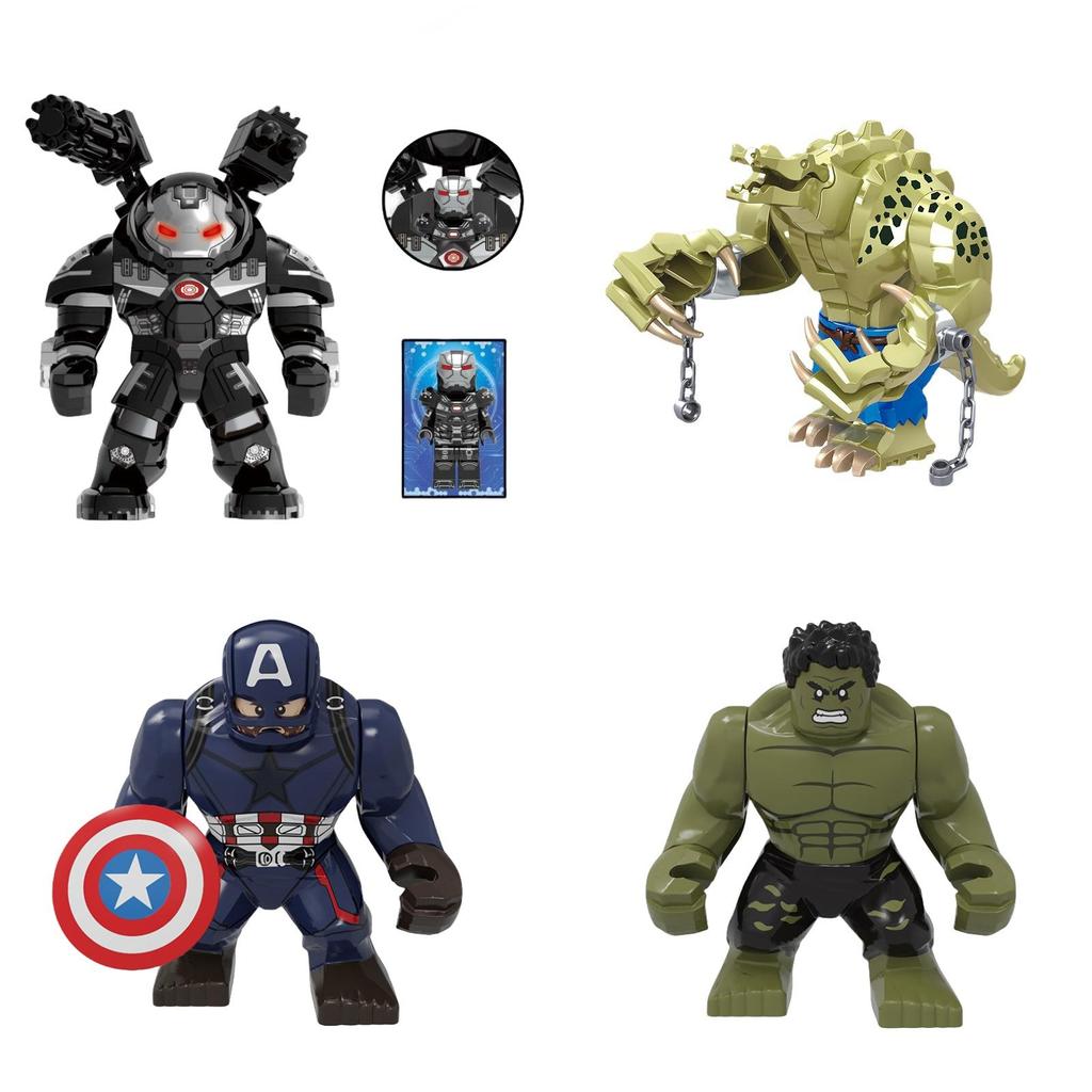 Superhero Action Figure Set Pg Adult Collection Includes Iron Man Hulk Thor Captain America Groot Abs Plastic 8cm Height