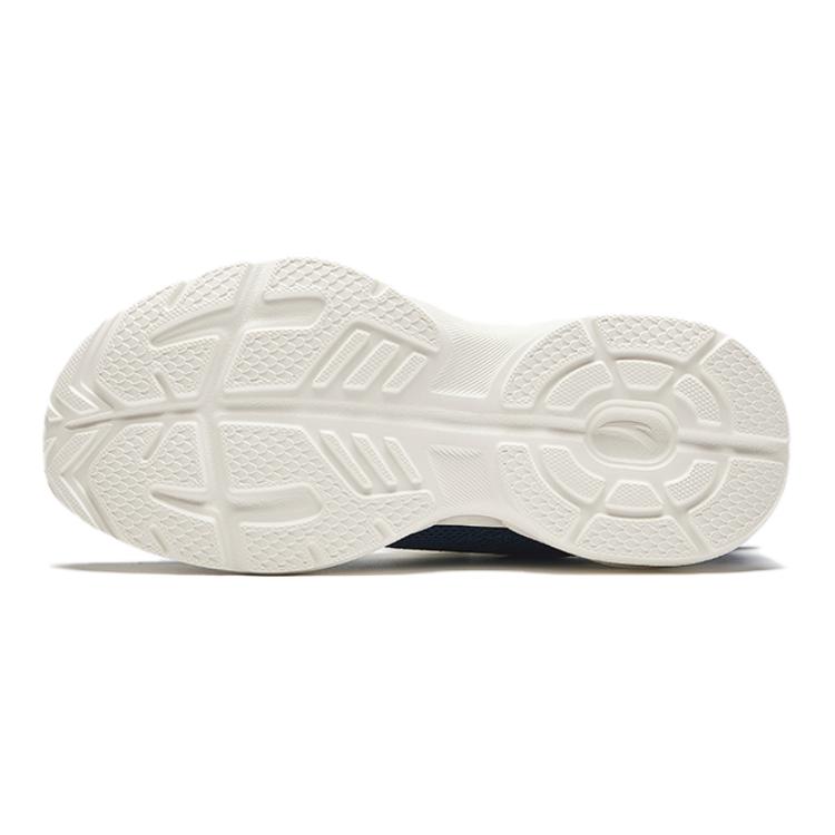 Anta Comfortable Velcro Non-Slip Shock Absorbing Low-Top Kids Running Shoes Kids sneaker Blue White A12435504-2