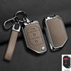 Zinc Alloy Leather Car Key Case Cover for Jeep Wrangler JL JLU Rubicon Gladiator JT Sahara JLU 2018 2019 2020 2021 2022 2023