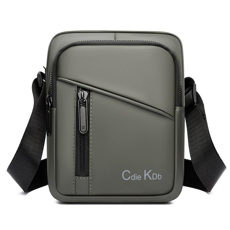 WEIXIER Men's Crossbody Sling Bag Summer , Casual Vertical Versatile Multi-layer Waterproof Shoulder Bag Waist Pack for Commute