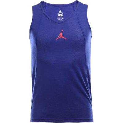 Estampa de Logotipo Respirável Casual Gola Redonda Regata Sem Mangas Tops Masculinos Azul 789481-455