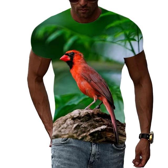 3D Digital Printing T-Shirt Teen Men's Short Sleeve Top Versatile Breathable