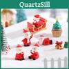 Festliche Resin-Weihnachtsminiaturen Inklusive Weihnachtsmann Und Feiertagsdekoration