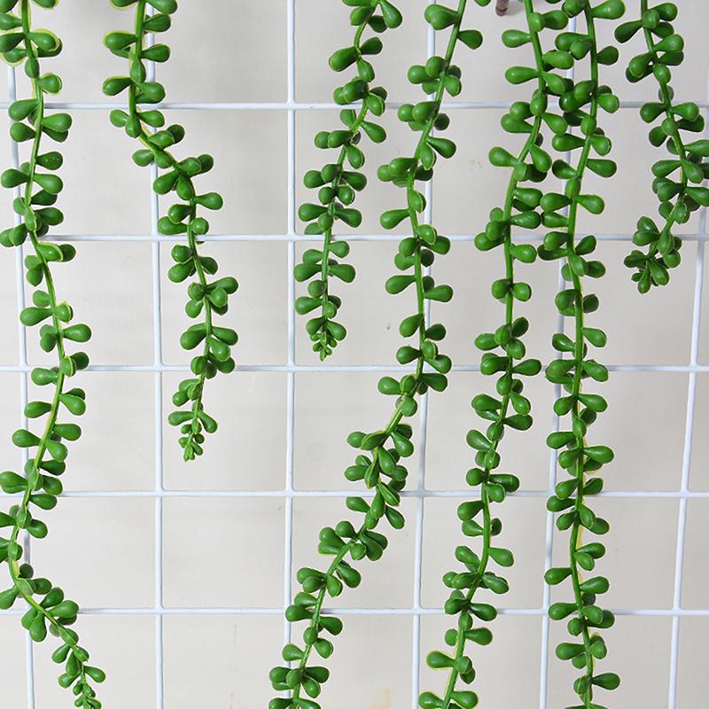 1Pc String Of Pearls Plant Lover'S Tears Artificial Hanging Succulents Plants Vine Fake Flowers Home Garden Wall Decoration