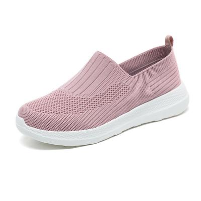 Neue grenzüberschreitende bequeme atmungsaktive Freizeitschuhe rutschfeste weiche Sohle Mama-Schuhe Mesh-Polster Sportschuhe für Damen