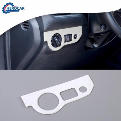 White ABS Headlight Switch Cover Trim For Dodge Challenger 12015+/Charger 2010+