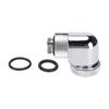 Water Cooling Fitting 360 Degree Rotating Computer WaterCooled AntiDropping Hard Tube Connector(Silver )