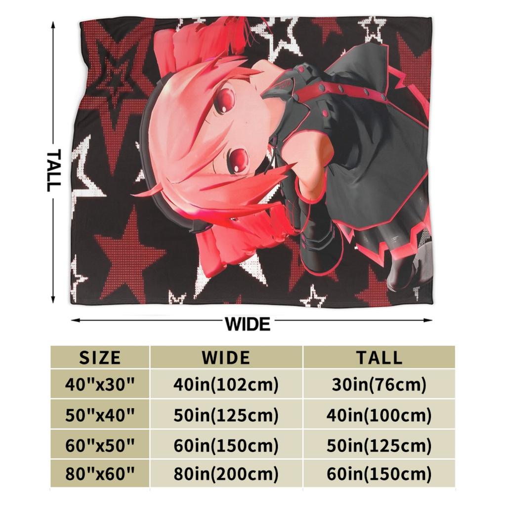 Kasane Teto Girl Blankets  Fuzzy Awesome Warm Throw Blanket for Chair Covering Sofa Spring/Autumn