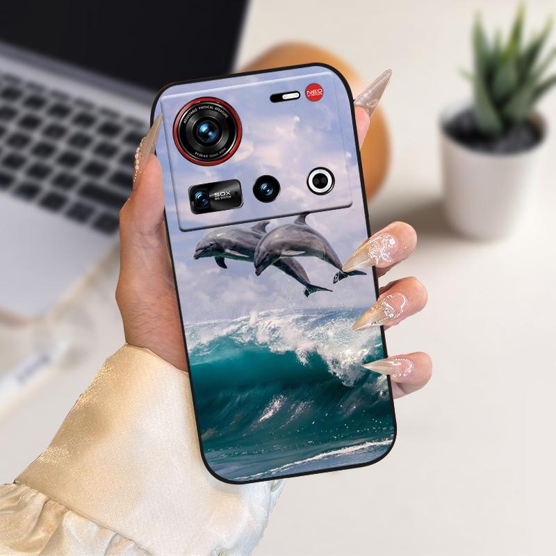 Handyhülle für ZTE nubia Z70 Ultra Hüllen NX733J Cartoon Weiche TPU Silikon Hülle für Nubia Z 70 Ultra 5G Schutzhülle Bumper