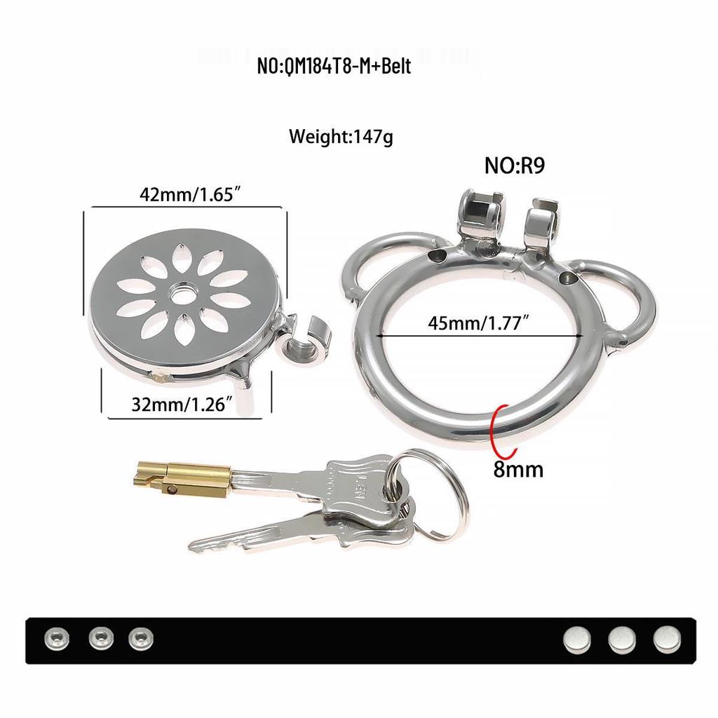 Xu Gu Yu Stainless Steel Multi-Purpose Chastity Cage Restraint Device