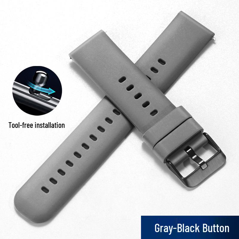 Curea de ceas sport din silicon cu eliberare rapidă - Impermeabilă, Universală, Compatibilă cu toate seriile de smartwatch pentru bărbați și femei