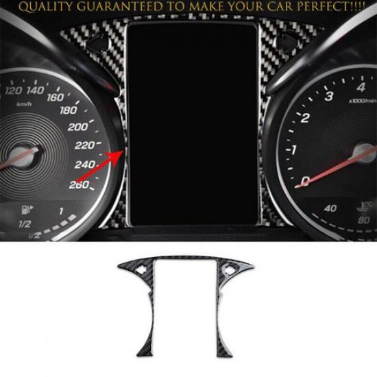 For Mercedes-Benz GLC 2016-2021 Carbon Fiber Dashboard Frame Decor Cover Trim