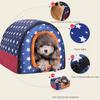 Pet Large Dog House Fully Detachable and Washable Pet Kennel Cylindrical Portable Dog Room Golden Hair Room Kennel