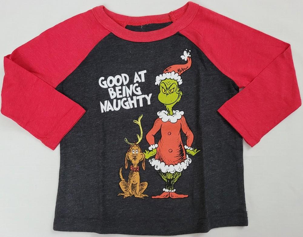 Good at Being Naughty Grinch Max Dr. Seuss Boys T-Shirt 12M 18M 24M Unisex T-Shirt L