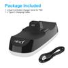 Controller Charging Charger Dock Station Wireless Controller, Dual Controller Charging Station Fit for Sony PS5 Controller with Type-C Charging Cable