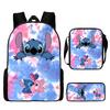 Lilo Unisex Kids Backpack Set Waterproof Oxford School Activities Outdoor