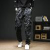 Salopette da uomo larga dritta multi tasca pantaloni casual allenamento outdoor pantaloni sportivi cotone comfort