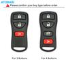 Silicone Car Key Case Smart Remote Control Protector Cover For Nissan X-Trail Armada Sentra Altima Titan X-Terra Murano Infiniti