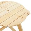 Vidaxl Picnic Table For 4 Children, Round, With Hole For Umbrella
