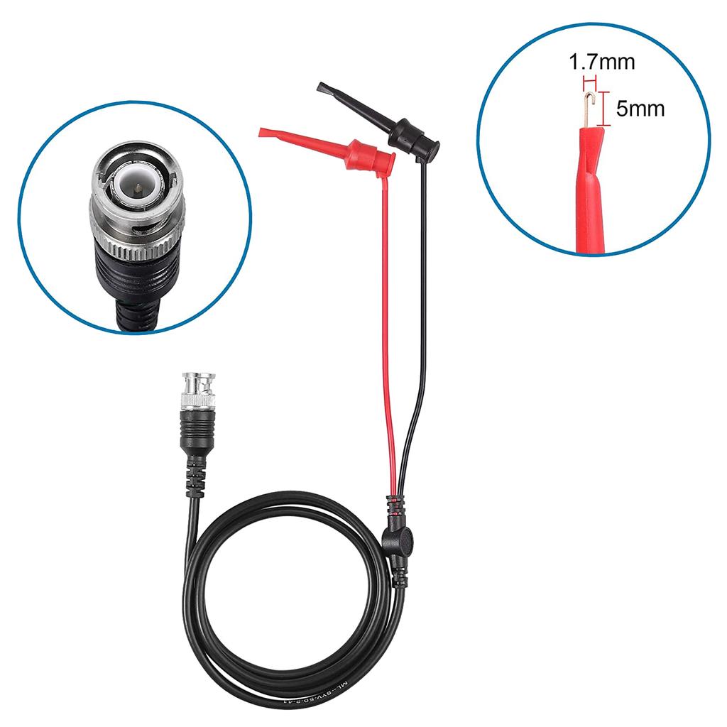 A20F-P2200 Oscilloscope Probe With Accessories Kit 200Mhz Oscilloscope Clip Probes 1X 10X With BNC Mini Grabber Test Lead