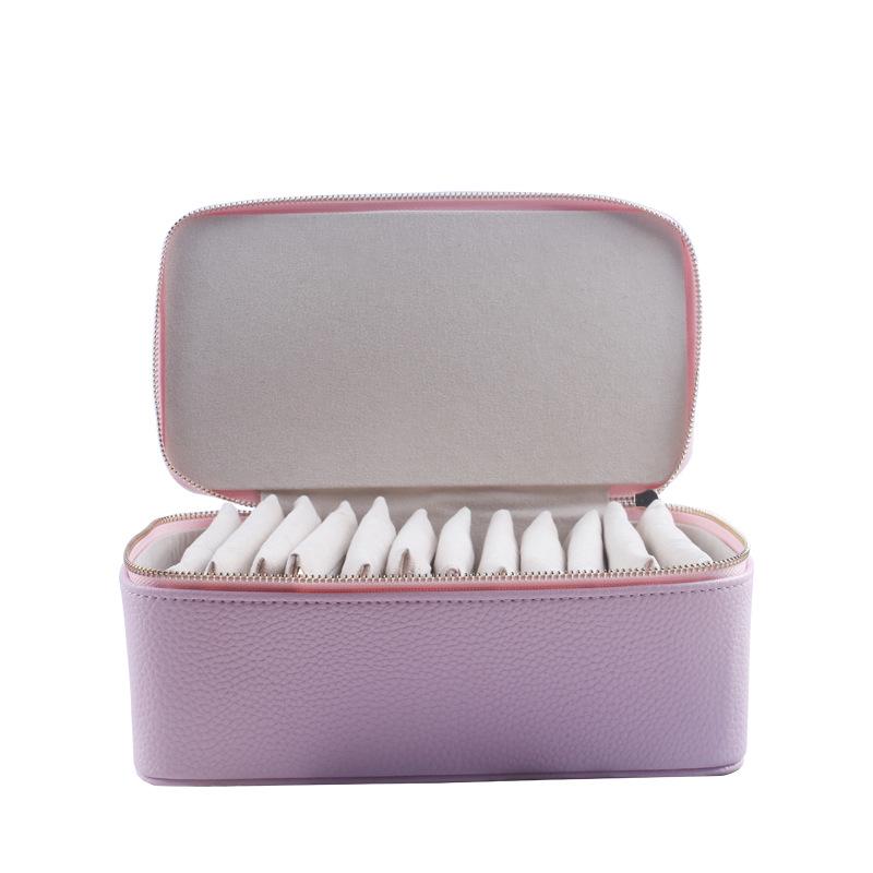 Custom Portable Travel Jewelry Storage Box - 12-Compartment Organizer for Earrings & Studs