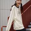 Skechers Casual Sweatshirt With American Letter Print Unisex Tops Cotton-Candy-White L323U080-0074