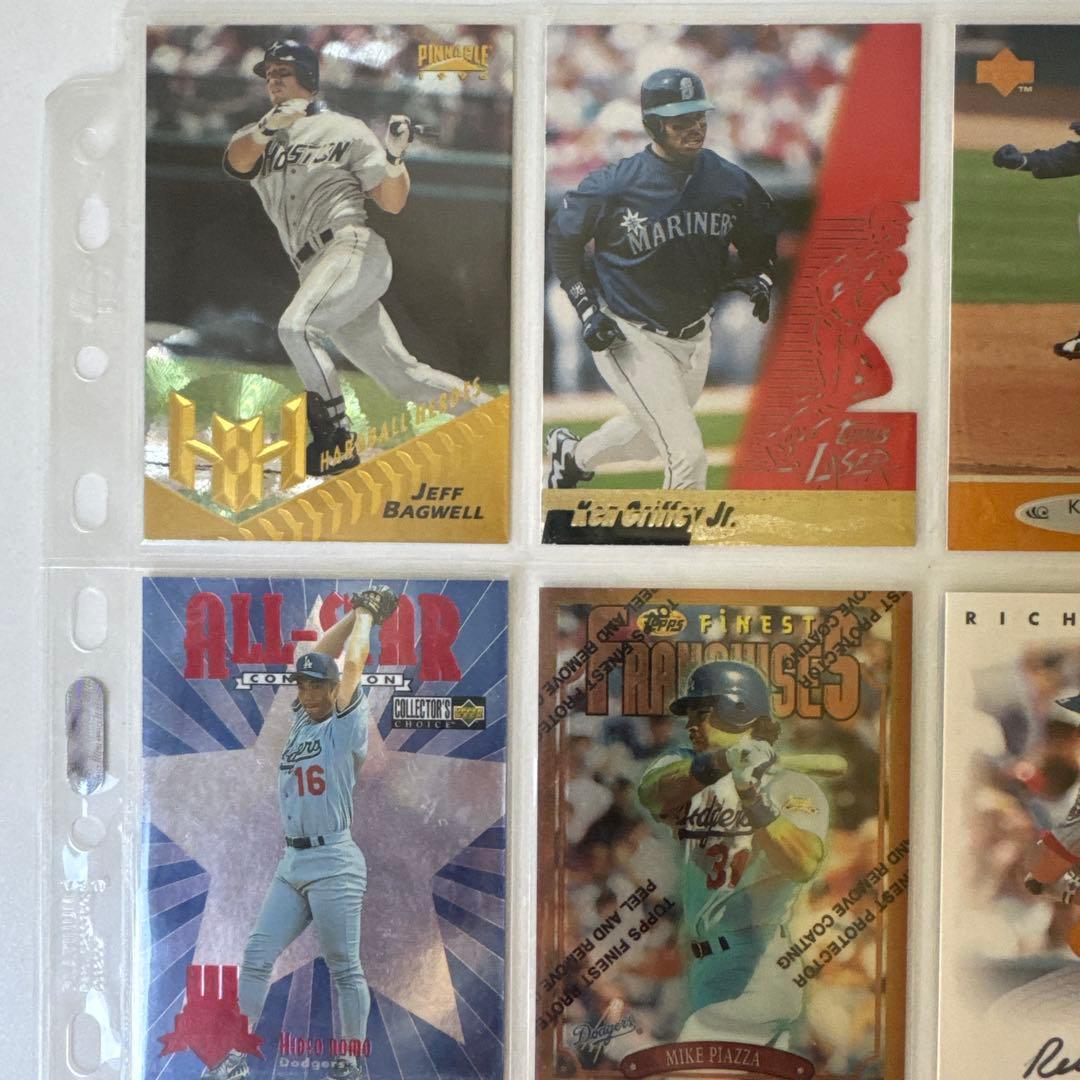 Used [Total of 11 pieces, autographed] 90s MLB luxury insert & Hideo Nomo set