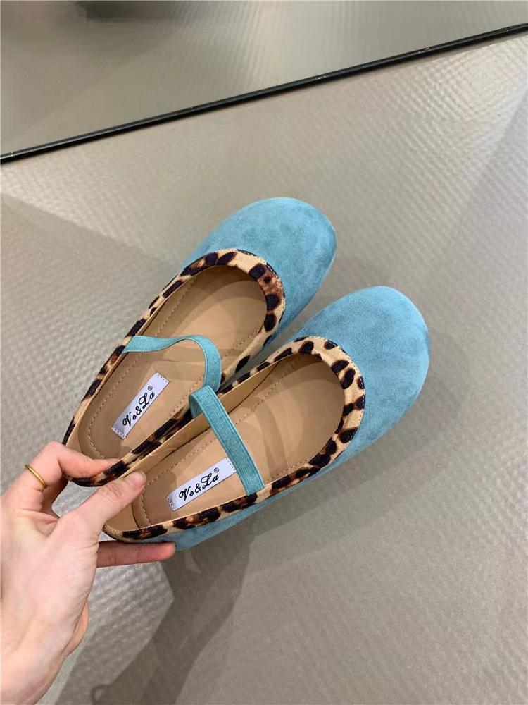 

Туфли-лодочки Mary Jane из замши с круглым носком и мелким горлом, одинарные туфли на плоской подошве, женская обувь, повседневные женские туфли 40