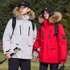 American Streetwear Casual Down Jacket Men Women Simple Parka Hooded Coat Warm Winter Outerwear